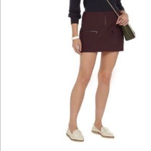 NWT Elizabeth and James maroon mini skirt size 0